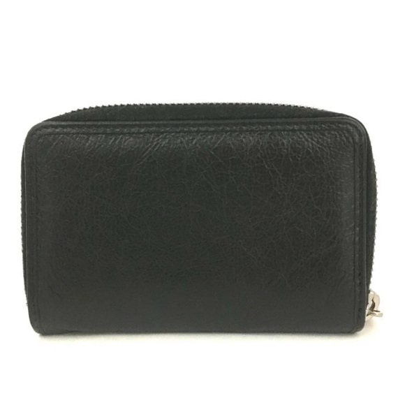 Authentic GUCCI Interlocking G Black Leather Zip Around Compact Wallet W/ Box - Picture 4 of 7